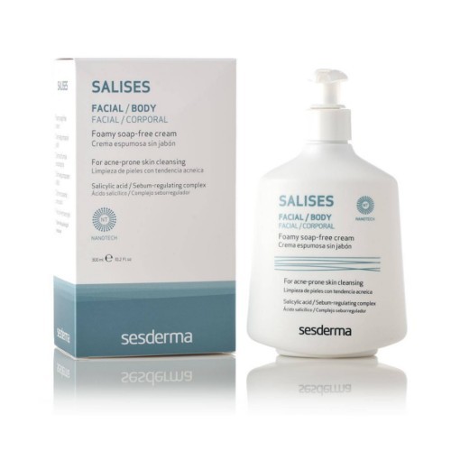 Sesderma Salicy (Foamy Soap-Free Cream) Antibacterial Face & Body Cleanser 300 ml 300ml Unisex