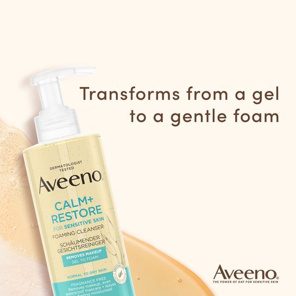 Aveeno Calm+Restore&trade; Foaming Cleanser 200 ml 200ml makiažo valiklis