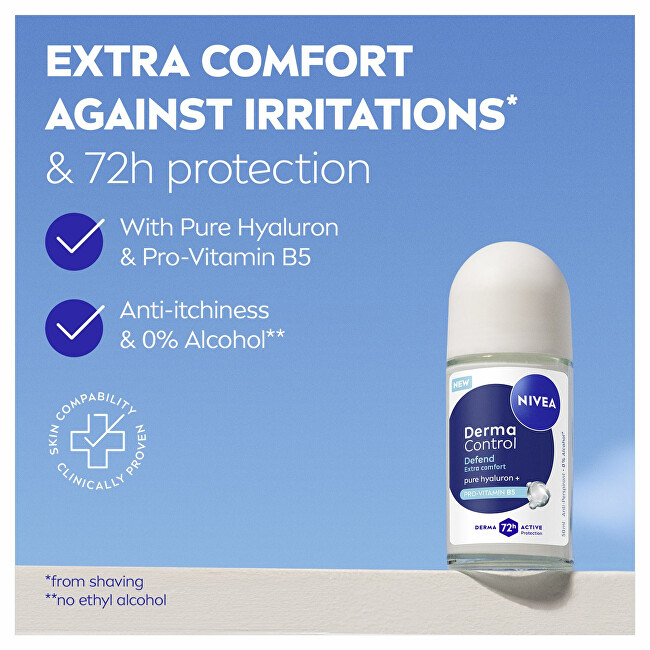 Nivea Derma Control Defend antiperspirant roll-on (Antiperspirant) 50 ml 50ml dezodorantas
