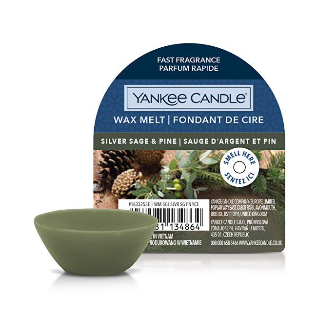 Yankee Candle Scented wax Silver Sage & Pine Wax Melt 22 g Kvapusis va&scaron;kas
