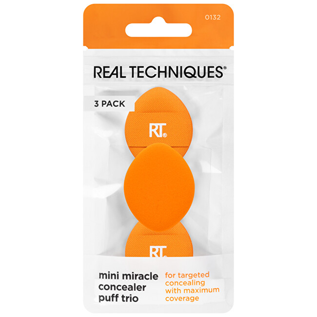 Real Techniques Mini Concealer Puff 3 pcs teptukas