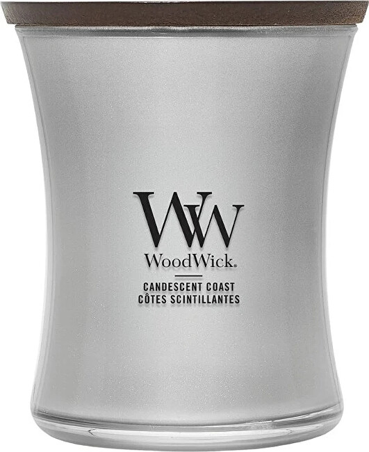 WoodWick Scented candle medium Precious Metals Candescent Coast 275 g kvepianti žvakė