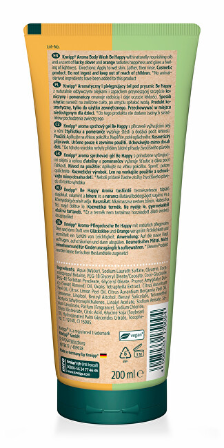 Kneipp Feel Happy & Free Shower Gel (Aroma Body Wash) 200 ml 200ml Moterims