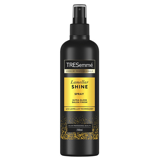 TRESemm&eacute; Hair shine spray Lamellar Shine Spray 200 ml 200ml nenuplaunama plaukų priežiūros priemonė