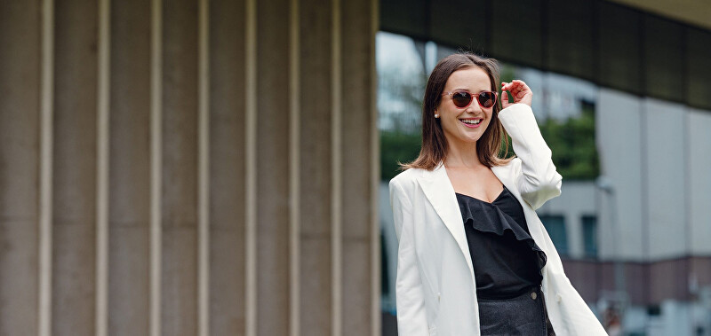 Vuch Sunglasses Mitzi Transparent Pink akiniai nuo saulės