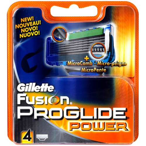 Gillette Replacement heads Gillette Fusion ProGlide Power 4 pieces skustuvo galvutė