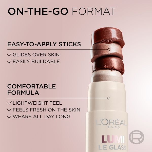 L'Or&eacute;al Paris Highlighter in a stick Lumi Le Glow (Highlighter Stick) 7 g 630 Cream Chic &scaron;viesintojas