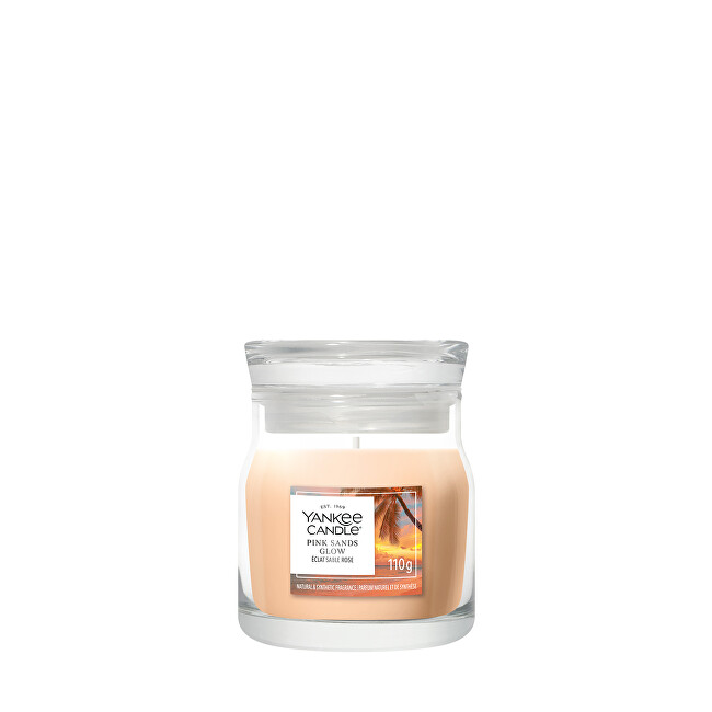 Yankee Candle Signature scented candle glass small Pink Sands Glow 110 g kvepianti žvakė