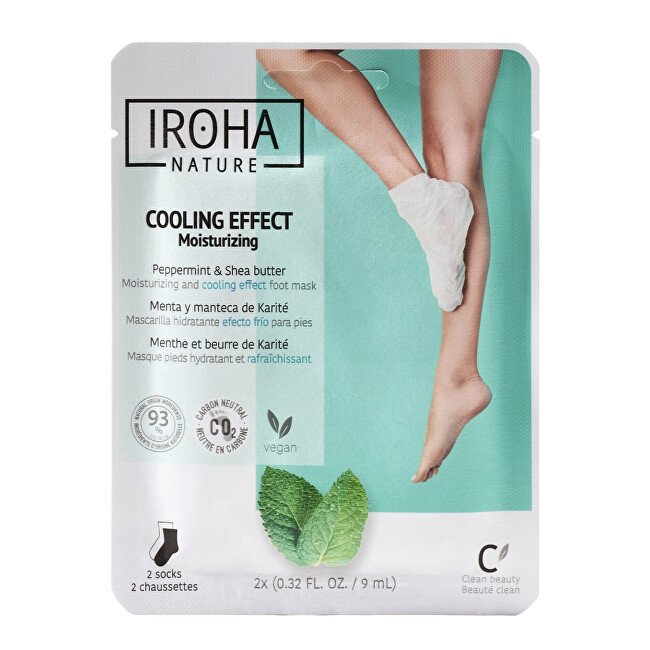 Iroha Peppermint Relax Foot Mask 2 x 9 ml 9ml kojų kaukė