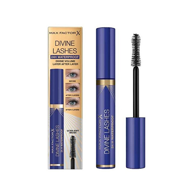 Max Factor Mascara Divine Lashes 24H Waterproof 9 ml Black Moterims