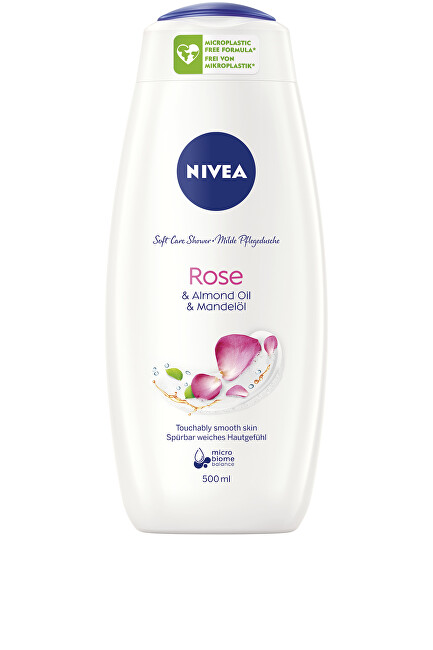 Nivea Care & Roses Care Shower Gel 500ml Moterims