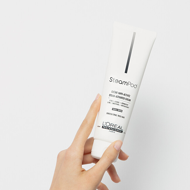 L&acute;Or&eacute;al Professionnel Filling and smoothing cream for heat treatment of hair Steampod (Steam- Active C ream) 150 ml 150ml atstatomoji plaukų priežiūros priemonė