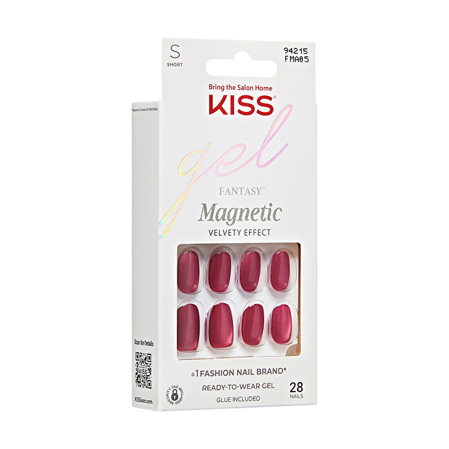 Kiss Gel nails Gel Fantasy Magnetic (Set Us Free) 28 pcs priemonė nagams