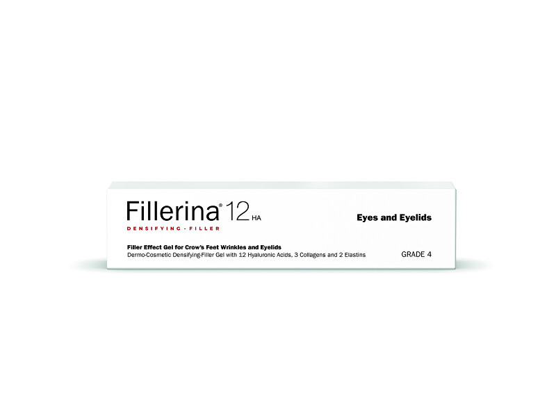 Fillerina Serum for filling deep wrinkles in the eye area 12HA level 4 (Filler Effect Gel) 15 ml 15ml vietinės priežiūros priemonė