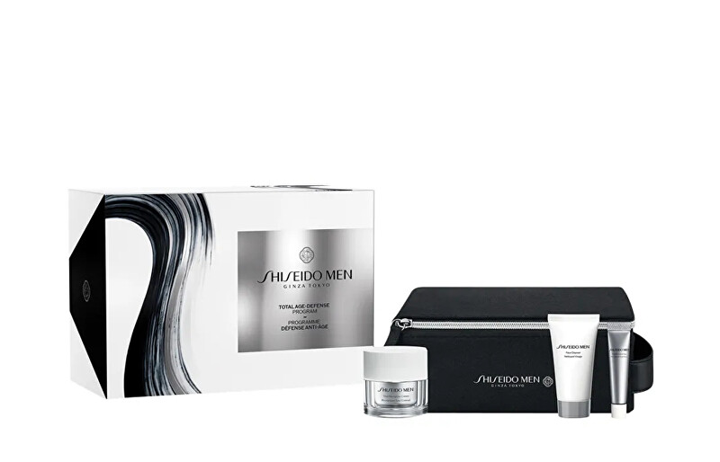 Shiseido Men Pouch Set - D&aacute;rkov&aacute; sada Drėkinamasis veido kremas Vyrams