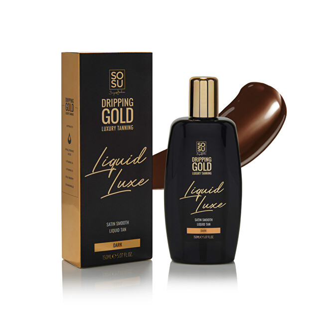 Dripping Gold Liquid Luxe Samoopalovac&iacute; voda dark savaiminio įdegio kremas