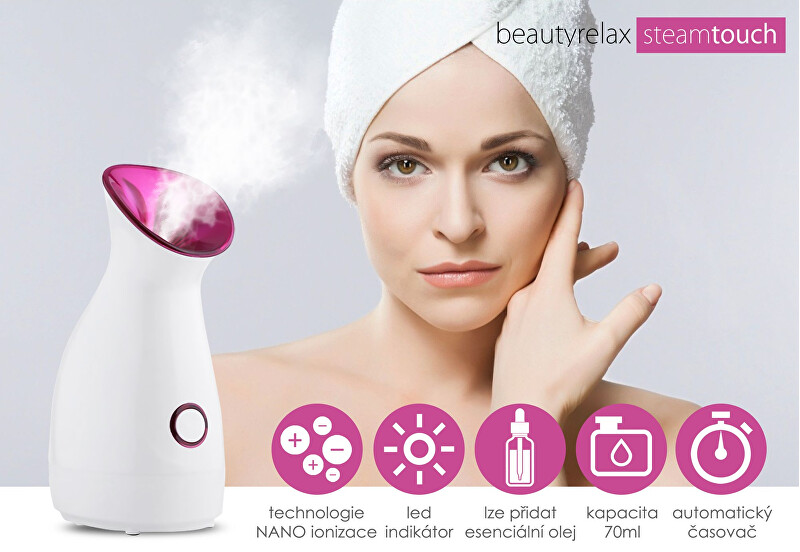 BeautyRelax Professional facial sauna with steamization Steamtouch BR-1330 vietinės priežiūros priemonė