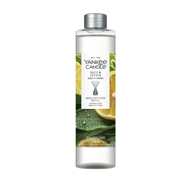 Yankee Candle Signature Sage & Citrus Aroma Diffuser Refill - Lazdelės namų kvapui Unisex