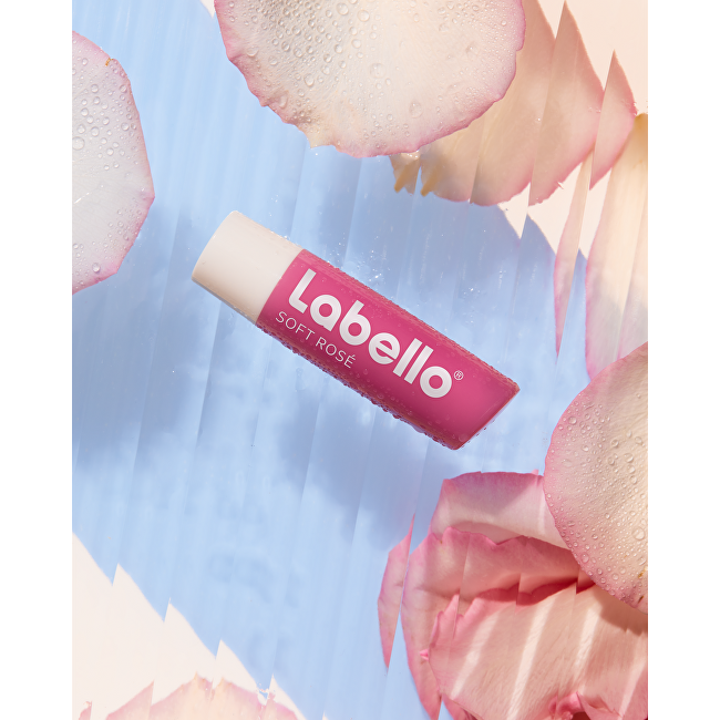 Labello Soft Ros&eacute; Caring Lip Balm 4.8 g lūpų balzamas