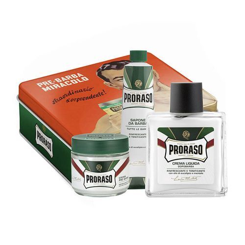 PRORASO Klas ical Gift Set shaving Green Vyrams