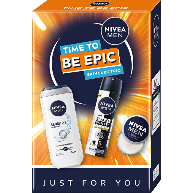 Nivea Time to Be Epic Men's Gift Set Vonios ir du&scaron;o priemonė Vyrams