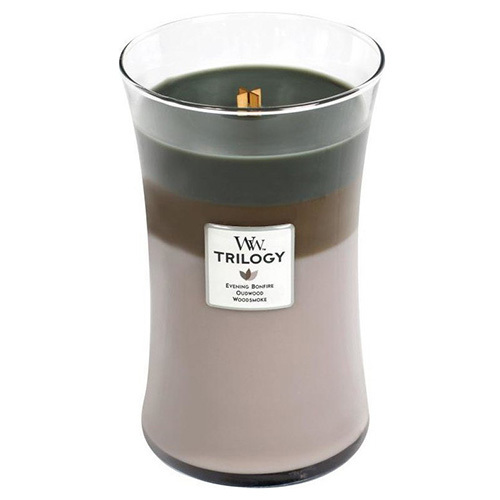 WoodWick Scented candle vase Trilogy Cozy Cabin 609.5 g Unisex