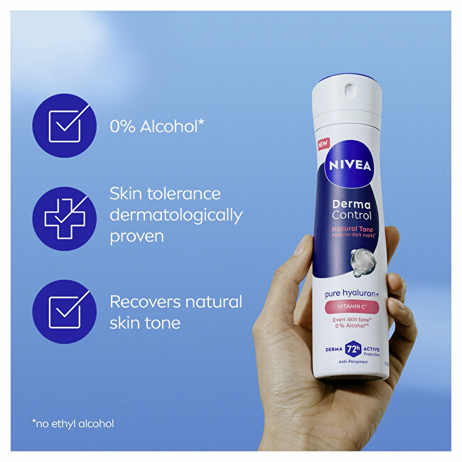 Nivea Antiperspirant spray Derma Control Natural Tone (Antiperspirant) 150 ml 150ml dezodorantas