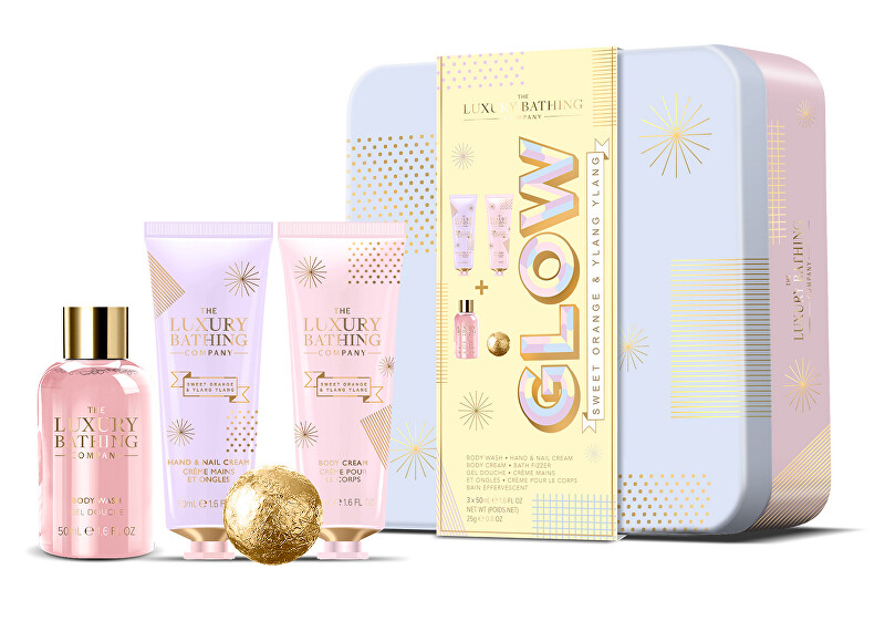 The Luxury Bathing Company Body care gift set in a tin box Orange & Ylang Ylang 4 pcs Moterims