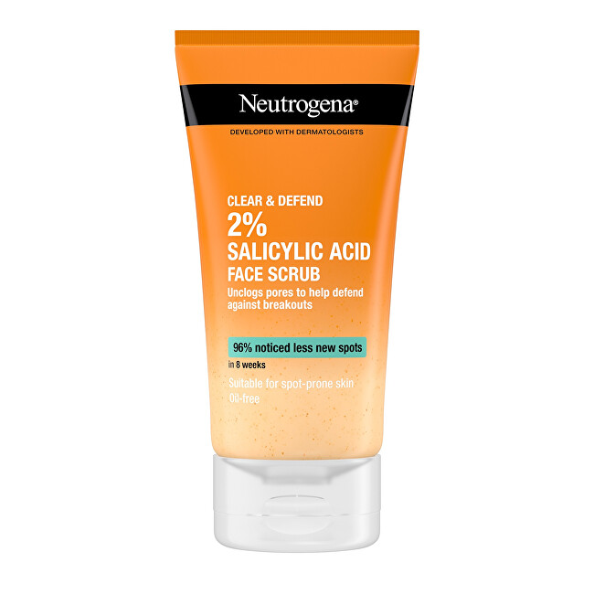 Neutrogena Clear & Defend (Facial Scrub) 150 ml 150ml makiažo valiklis