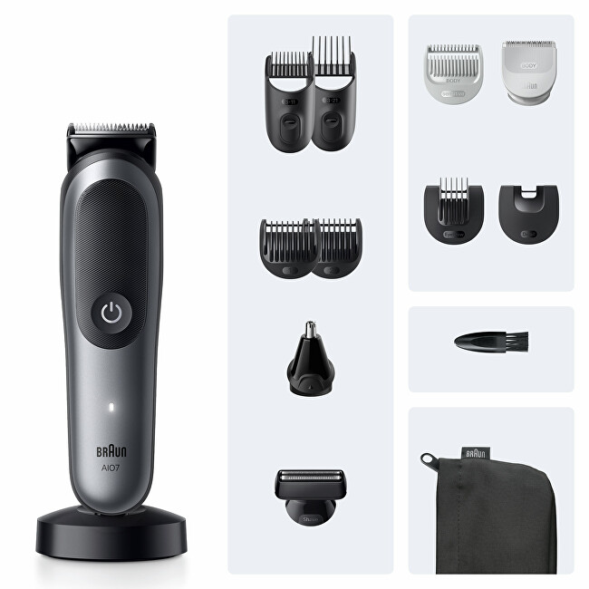Braun Series 7 AIO7560 13-in-1 Multifunctional Trimmer plaukų segtukas