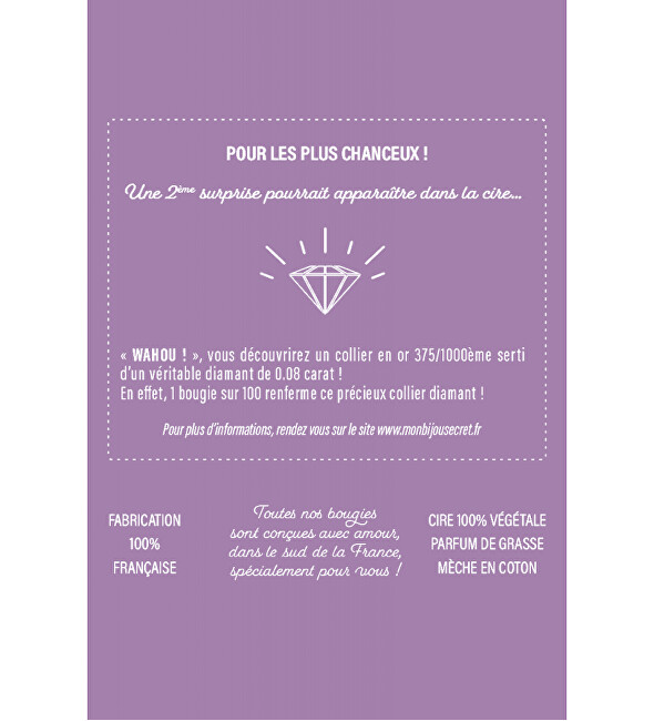 Troli Scented candle 40h with jewel Lavender CCOLA100 kvepianti žvakė