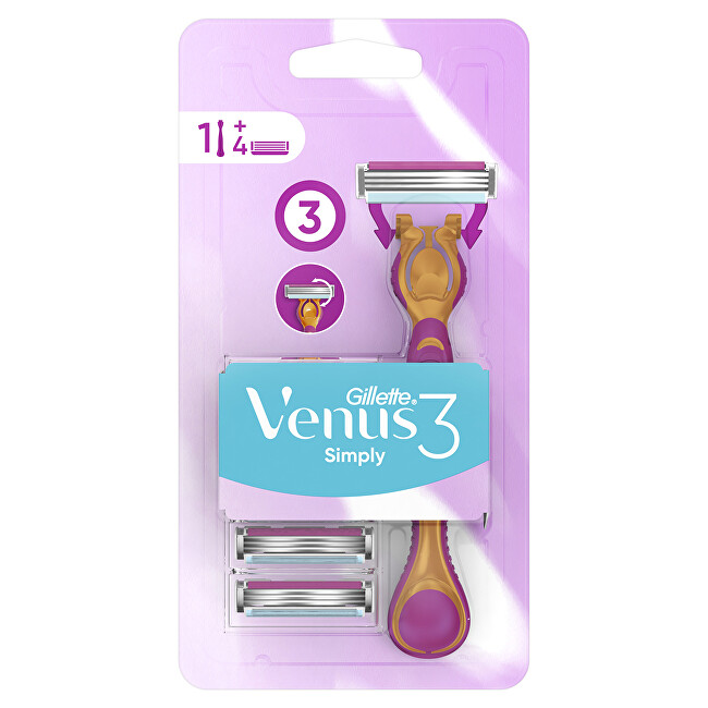 Gillette Simply Venus 3 + 4 head shaver Moterims