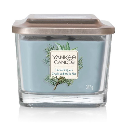 Yankee Candle Aromatic Candle Medium Square Coastal Cypress 347 g Unisex