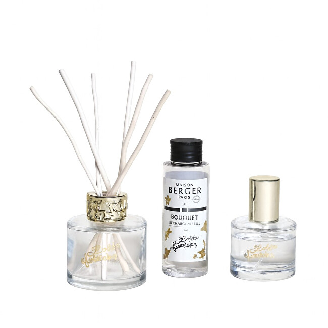 Maison Berger Paris Gift set mini diffuser Lolita Lempicka transparent + refill and home spray Lolita Lempicka Unisex