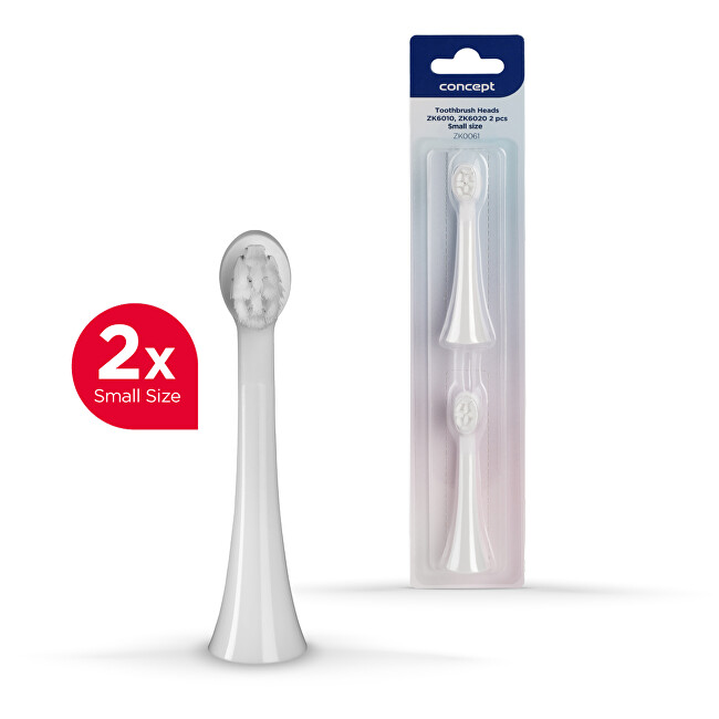 Concept Replacement heads for children&acute;s toothbrushes ZK6010, ZK6020 Small ZK0061 2 pcs dantų &scaron;epetėlis