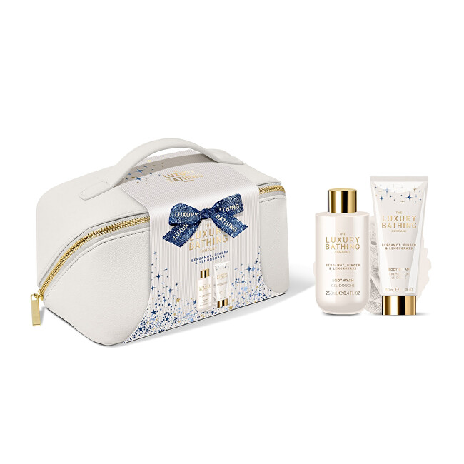 Grace Cole Luxury Bathing Body Care Set ( Bergamot, Z&aacute;zvor & Lemongrass ) - D&aacute;rkov&aacute; sada v ta&scaron;tičce ( 3 ks ) Vonios ir du&scaron;o priemonė Moterims