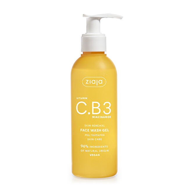 Ziaja Cleansing gel Vitamin C.B3 Niacinamide Face Wash Gel 190 ml 190ml makiažo valiklis