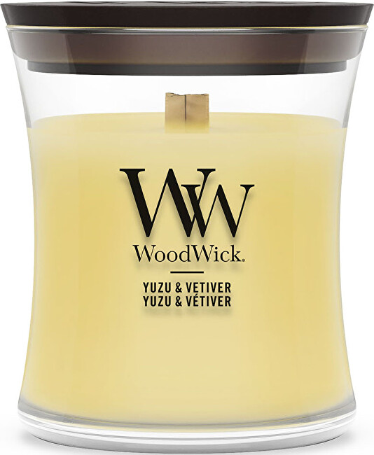 WoodWick Scented candle vase small Yuzu & Vetiver 85 g kvepianti žvakė