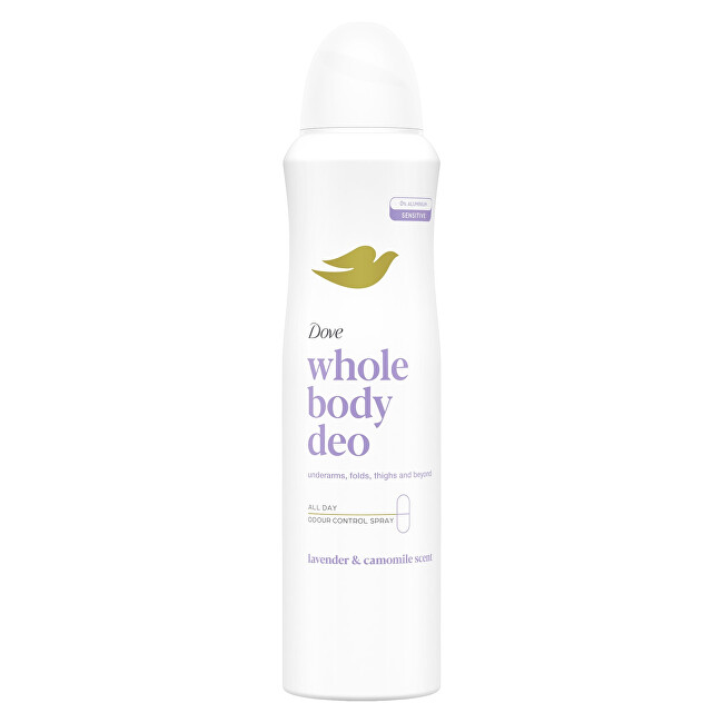 Dove Deodorant spray Whole Body Deo Lavender & Chamomile Dezodorantas Dezodorantas ir antiperspirantas Moterims