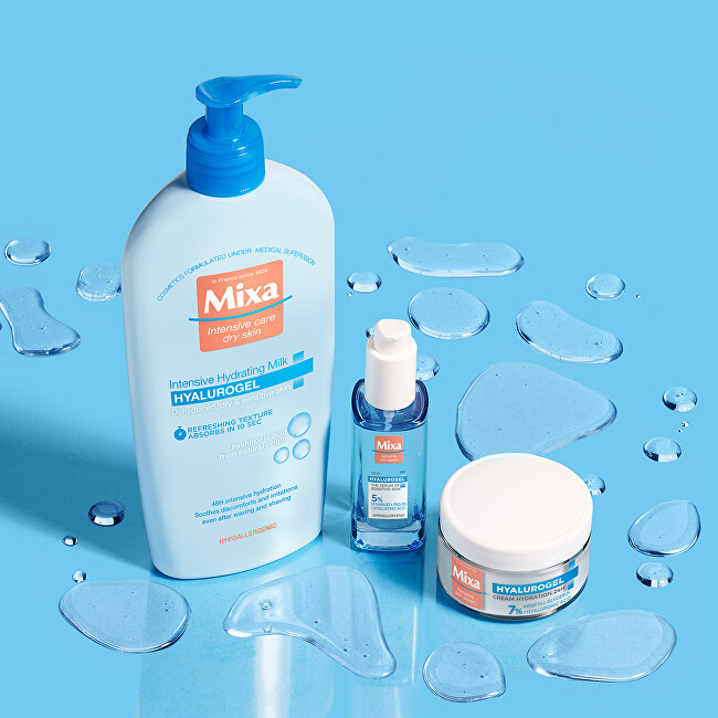 Mixa Moisturizing Body Lotion for Dry and Sensitive Skin Hyalurogel (Intensive Hydrating Milk) 400 ml 400ml Moterims