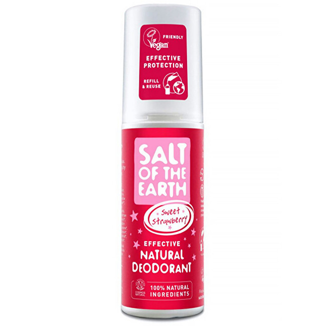 Salt Of The Earth Natural Deodorant Spray Rock Chick Sweet Strawberry ( Natura l Deodorant) 100 ml 100ml dezodorantas