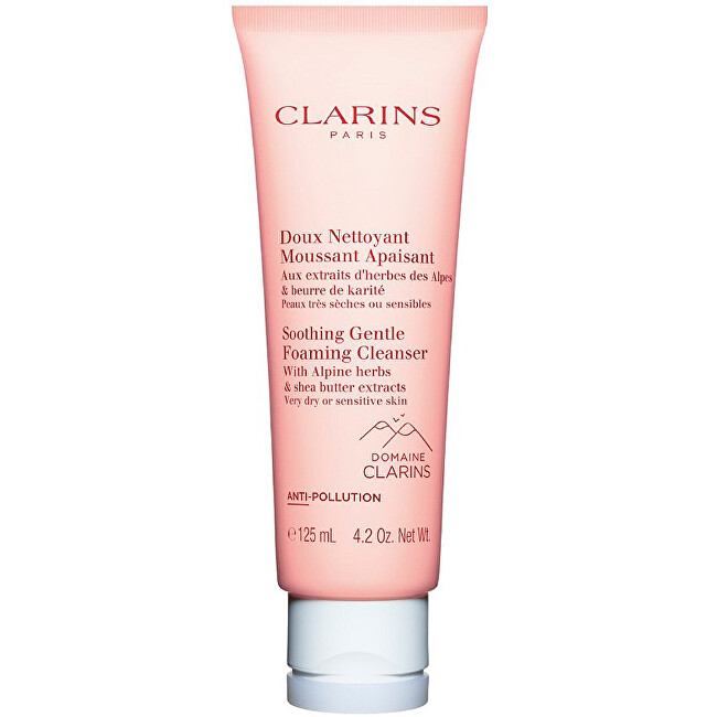 Clarins Gentle soothing cleansing foam for very dry to sensitive skin (Soothing Gentle Foaming Clean ser) 12 125ml Moterims
