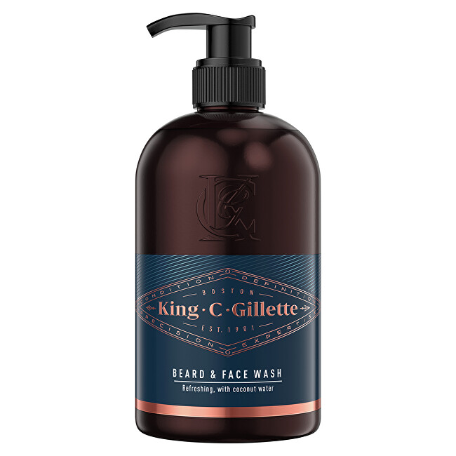 Gillette Beard shampoo and face King (Beard & Face Wash) 350 ml 350ml Vyrams