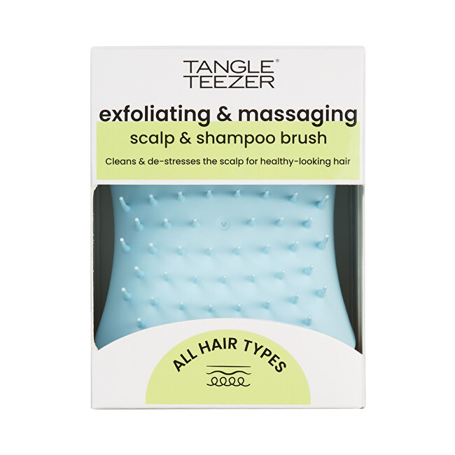 Tangle Teezer Massage exfoliation brush for the scalp Scalp Brush Seafoam Blue plaukų šepetys