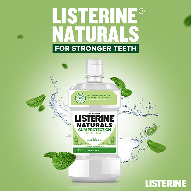 Listerine Natura l s mouthwash Natura l s Gum Protection 500ml dantų skalavimo skystis