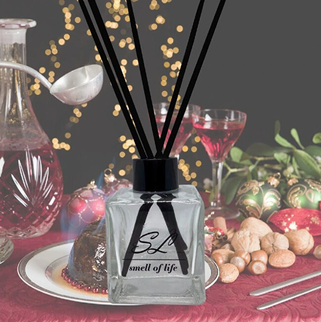 Smell of Life Christmas Pudding & Brandy - difuz&eacute;r 100ml Kvapas namams su lazdelėmis