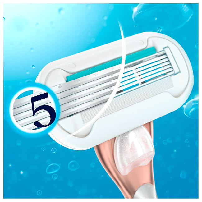 Gillette Venus Sensitiv e Rose Gold shaver + 3 heads skustuvas