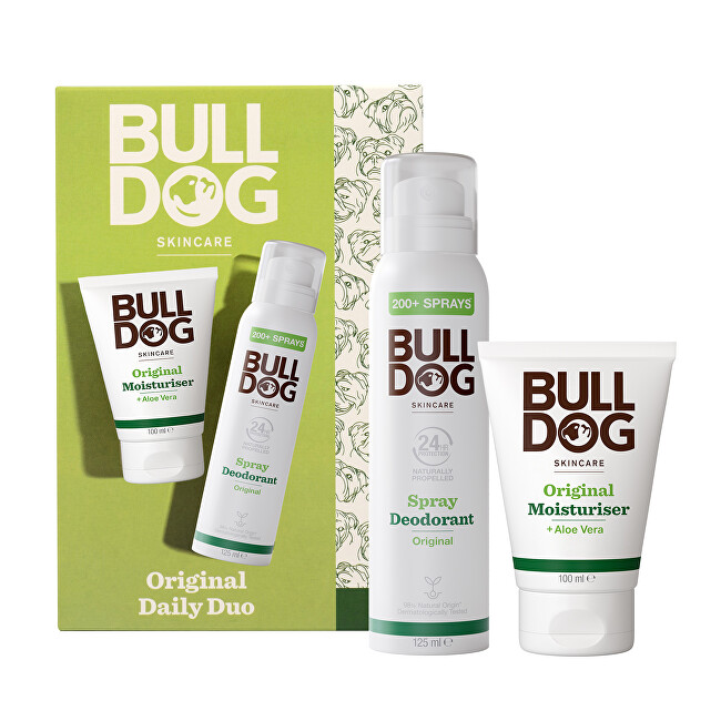 Bulldog Original Daily Duo Deodorant Spray and Moisturizer Gift Set Vyrams