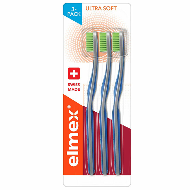 Elmex Ultra Soft Toothbrush 3 pieces Unisex