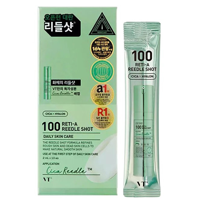 Vt cosmetics Reti-a Reedle Shot 100 SET 2 ml*10 pcs Veido serumas Unisex